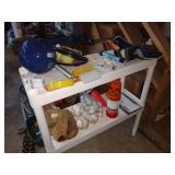 Garage: Baseball Mitt, Soft Balls, baseballs, Soccer Ball, Tennis Balls, Golf Balls