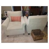 TV Room:  2 Chairs from Crate & Barrel