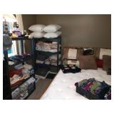 3rd Bedroom Center: Pillows, Sheets-(Queen & Full), Blankets, Towels