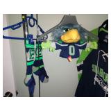 1st Bedroom Right:  Seahawks "Blitz" Puppet, #12 Socks