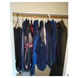 1st Bedroom Right: Skiing & Winter stuff, Boston Marathon 2002, 2005 Windbreakers, Raincoats