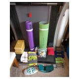 2nd Bedroom Right: Yoga Wood Blocks, Pads, Hand Weights, Scuba Weights, 