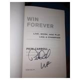 TV Room:  Pete Carroll Book Autographed "Win Forever" First Edition"