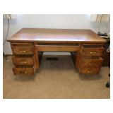 Office Room Right:  Beautiful Indiana Desk Company Vintage Desk.  All wood--well made.  