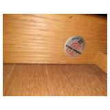 Office Room Right:  Beautiful Indiana Desk Company Vintage Desk.  All wood--well made.  