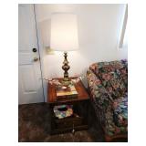 Family Room Left:  Lamp, Side Table