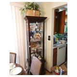 Dining Room: Lighted China Display, Glassware, etc.