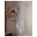 1st Bedroom Right: Doll, Wedding Veil