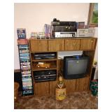 Family Room Left: VHS Tapes, Tape Holder