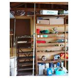 Garage Right:  Tall Amateur Radio 2 piece Antenna, Lawn Stuff, Gas Cans, Other Stuff 