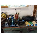 Garage Right: 2 Small Vacuums, Drill w/Flashlight (Battery will not charge)