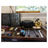 Garage Right:  Hammers, Dead Cresent Wrench, Electric 4 Outlets, 