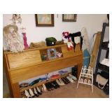 1st Bedroom Right:  Collector Doll, Oak Head Board