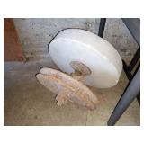 Garage: Large Round Sharping Stone