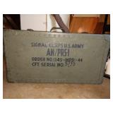 Living Room: World War ll, Mine Detector Set, AN/PR5-1, April 15-1944 Search for buried treasure 