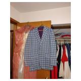 1st Bedroom Right:  Raise your sights men. This Sports Coat is in great shape. Reunion Parties ready