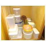 Basement:  Plastic Containers