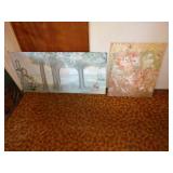 Basement Room Left:  Oil pictures