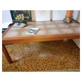 Basement Room Left:  MCM Tile Coffee Table