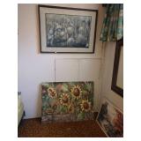 Basement Room Left:  Oil Paintings