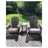 OutSide:  2 Adirondack Chairs