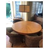 Kitchen:  Fantastic Round Table w/Wicker Chair