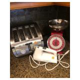 Kitchen:   Toaster, Scale, Mixer