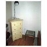 Dining Room:  Small Dresser, Needle Point Stool