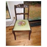 Kitchen Area:  Needle Point Chairs