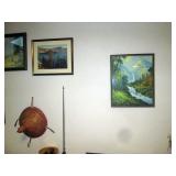 Kitchen Area: R Atkinson Fox framed prints