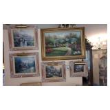 Living Room:   Thomas Kinkade Pictures/Paintings