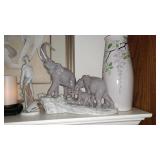 Living Room: Living Room:  Lladro Elephants, Lladro Don Quixote, Chinese Vase