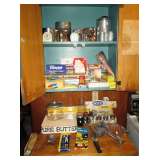 Kitchen stuff--Great Pure Butter porcelain piece--B & B jar w/aluminum lid.