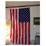 Bedroom Right:  50 Star Flag Flown at The Capitol  w/Papers