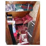 Hallway:  Pillows, Blankets, etc.