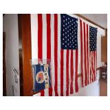 Kitchen Hallway  49 Star Flag w/Book