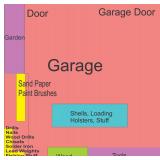 Layout of Garage Down Driveway