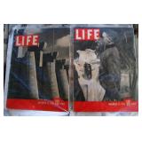 Life magazine 1st (November 23 1936) and 2nd (November 30 1936) issues.