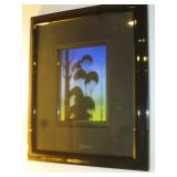 Family Room--Left:  Picture by Eyvind Earle.  Was an artist for Walt Disney in the 