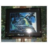 Family Room--Left:  Picture by Eyvind Earle.  Was an artist for Walt Disney in the 