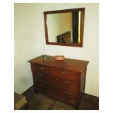 Upstairs 3rd Bedroom:  Nice Small Dresser, Mirror 