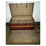 Upstairs 3rd Bedroom Left:  Great Vintage Trunk w/complete insides.