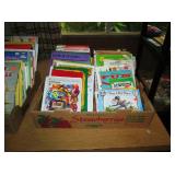 The lady was a teacher at Greenwood elementary school. Books that were used for teaching grade schoo