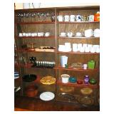 Cups, milk glass, Vases, Platters