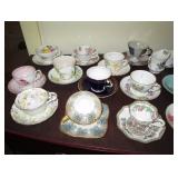 Living Room---China Cups & Saucers
