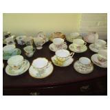 Living Room---China Cups & Saucers