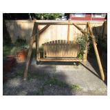 Back Yard---Log Swing