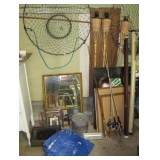 Garage---Crab net/traps--Pictures--Mirrors