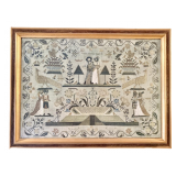Antique Needlpoint Sampler 