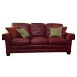 Whittemore Sherrill Limited: Red Leather Couch
